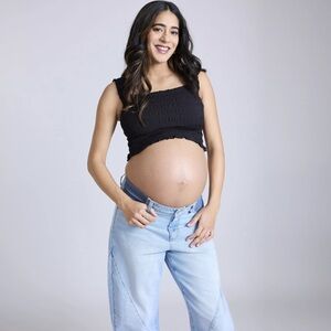 Kohl's Light Blue Denim Maternity Jeans